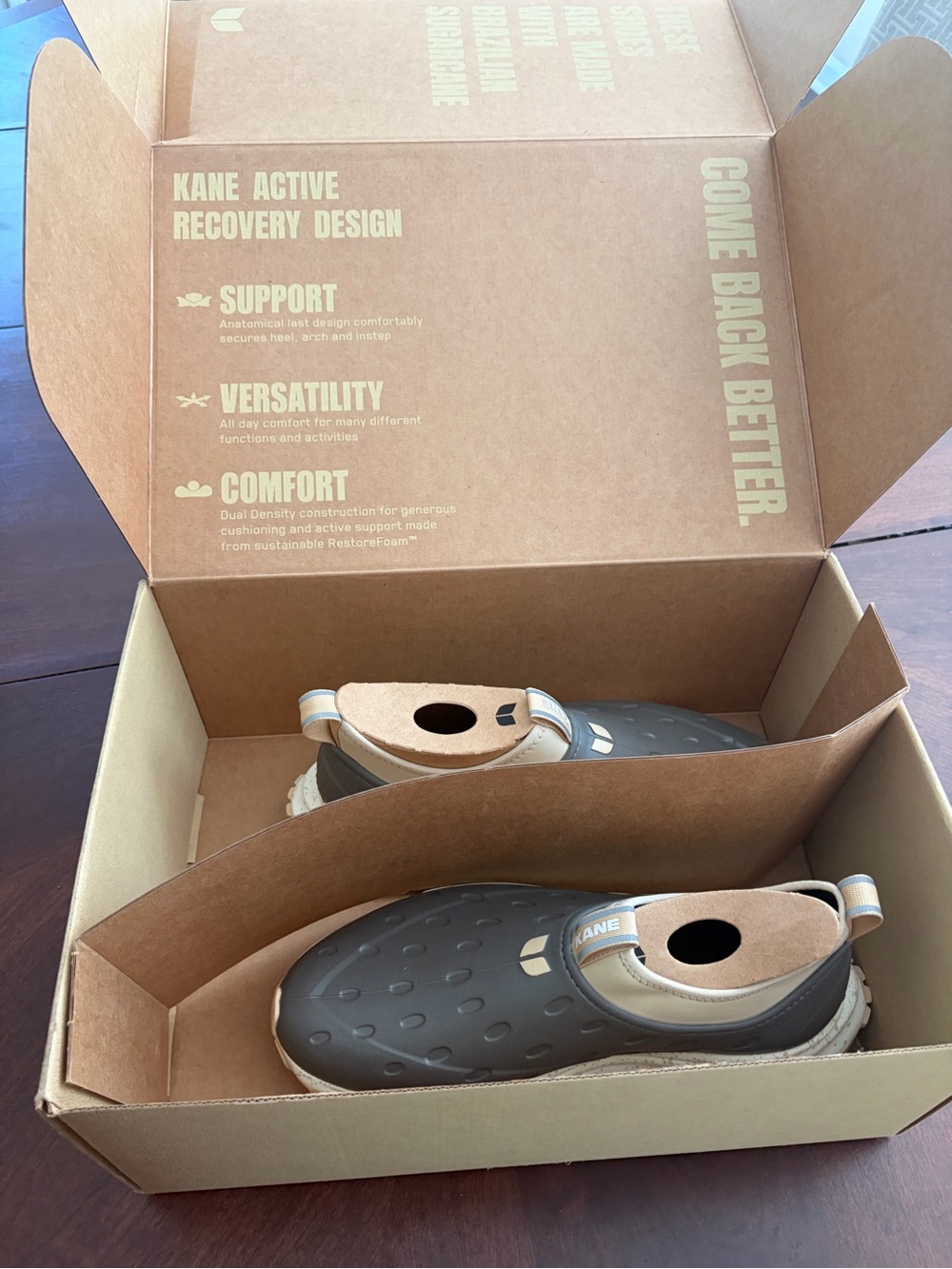 Kane Active Recovery Slip-On Clog - Gray & Cream